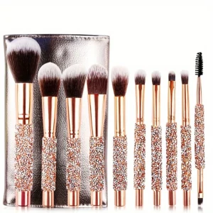 10 packs of handmade makeup brushes