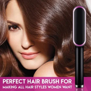 Hair Straightener Brush Hot Comb